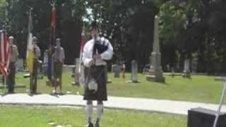 Memorial Day Fayetteville American Legion Post 105 Bagpipes [upl. by Nedyarb]