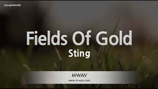 StingFields Of Gold Karaoke Version [upl. by Hada]