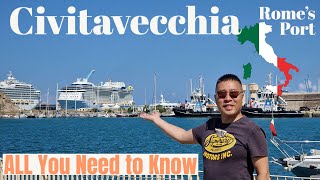 Civitavecchia 🇮🇹 PORT GUIDE How to Get There from FCO airport Shuttle Buses Things To Do There [upl. by Iadam]