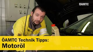 TechnikTipp Motoröl  den Ölstand prüfen  ÖAMTC [upl. by Nabe]