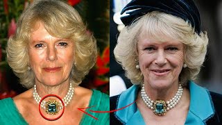 The story of Camilla ParkerBowles magnificent pearl and aquamarine necklace [upl. by Zina]