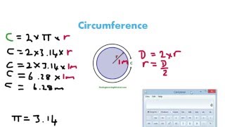 How to calculate the circumference of a circle [upl. by Dolhenty]