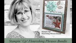 How to Make a Stand Up Calendar Card with Flourishing Phrases [upl. by Budwig547]