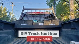 DIY pickup truck toolbox  Truck tool organization ideas [upl. by Ias]