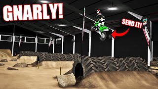 RIDING A GNARLY ENDUROCROSS TRACK WITH JON MXBIKES [upl. by Hillell358]