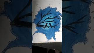 Water colour panting short youtubeshorts viralvideo art [upl. by Holmann858]