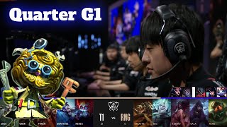 T1 vs RNG  Game 1  Quarter Finals LoL Worlds 2022  T1 vs Royal Never Give Up  G1 full game [upl. by Nagey]