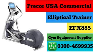 Precor USA Elliptical Cross Trainer efx885  precor elliptical machine  msalmansiddique [upl. by Volney]