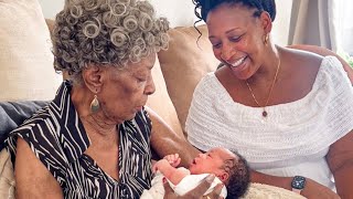 BIG MAMA CAME TO MEET HER 9TH GREATGRAND BABY🥺 DAY IN THE LIFE WITH THE HENRYS [upl. by Atnek]