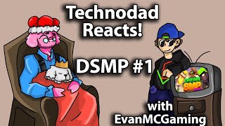 Technoblades Dad learns Dream SMP history with EvanMCGaming [upl. by Aihselat439]