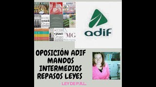 ADIF REPASO TEMARIO MANDOS INTERMEDIOS PRL academiasantodomingo maitegarrigos [upl. by Eikceb]