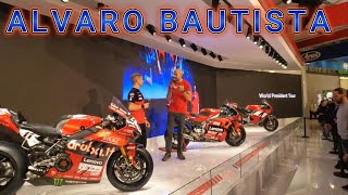 Stand DUCATI e intervista ad ALVARO BAUTISTA  EICMA 2024 [upl. by Arekahs]