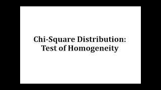 Distribución chicuadrada prueba de homogeneidad [upl. by Iteerp]