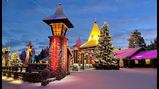 Villaggio di Babbo Natale a Rovaniemi prima di Natale  Lapponia Finlandia Santa Claus Village [upl. by Krusche]