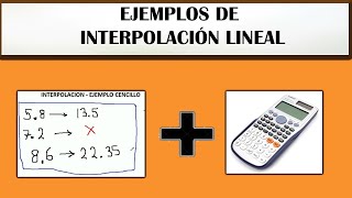 Como interpolar  EJERCICIOS DE INTERPOLACIÓN LINEAL EN CALCULADORA 2020 [upl. by Moffitt]