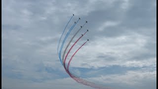 Touquet Air Show 2024 La patrouille de France [upl. by Kimber]