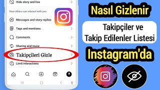 Instagram TakipçiTakipçi Listesi Nasıl Gizlenir 2024 [upl. by Cnut]