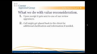 How to submit a value reconsideration  Coester Appraisal Group [upl. by Treblig]