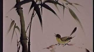 Bamboo and Bird  Chinese Brush Painting by Virginia LloydDavies [upl. by Lexie759]