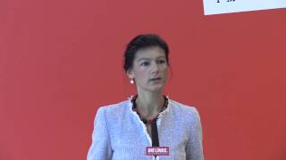 Sahra Wagenknecht Am Ende dieser Woche ist hoffentlich der erste LINKE Ministerpräsident gewählt [upl. by Atteynod515]