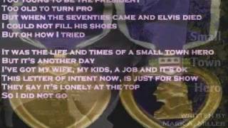 Sawyer Brown  Small Town Hero   lyrics 1995 [upl. by Siward]