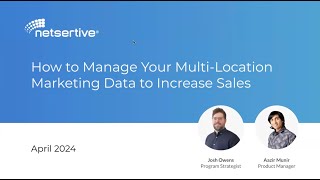 How to Manage Your MultiLocation Marketing Data to Increase Sales Workshop Webinar [upl. by Inaj970]