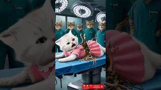 Kitten have many Parasites🐛 in their Stomachs😿cat ai catlover catvideos cutecat aicat [upl. by Harte]