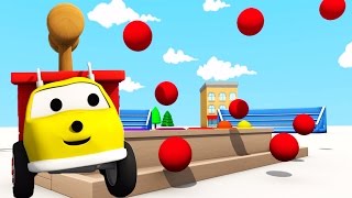 Hammering color balls learn colors with Ethan the Dump Truck  Educational cartoon for children [upl. by Ahsitram]