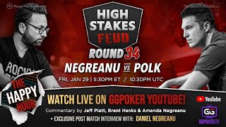 High Stakes Feud  Negreanu vs Polk  Round 34  Exclusive Interview with DNegs [upl. by Ahsirat]