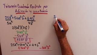 Trinomio cuadrado perfecto por adición y sustracción [upl. by Adniralc439]