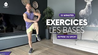 10min EXERCICES FITNESS DÉBUTANT 💪 SANS SAUT  Facile amp Rapide  Alexandre Mallier  Move Your Fit [upl. by Ainitsirk]