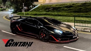 Aventador SVJ with Gintani exhaust loud revs and accelerations ￼ [upl. by Asenaj]