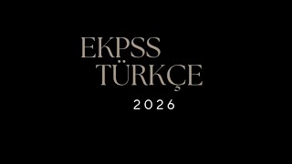 EKPSS TÜRKÇE ONLİNE DENEME SINAVI  EKPSS 2026 TÜRKÇE EN ÇOK ÇIKAN SORULAR ekpss ekpss2026 [upl. by Thrift]