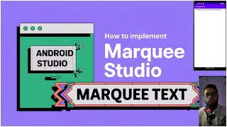 marquee text  moving text  scrolling text android studio java [upl. by Hube]