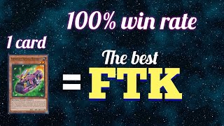 The Best FTK In YUGIOH 100 WIN RATE [upl. by Oigile]