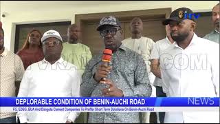 FG EDSG BUA And Dangote Cement Companies To Proffer ShortTerm Solutions On BeninAuchi Road [upl. by Guendolen]