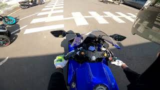 JE TESTE LA YAMAHA R7  BRIDÉ rime avec CLAQUÉ [upl. by Eramal]