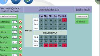 Programa para Crear Horario Escolar  Tutorial Paso 4  wwwhorariofacilcom [upl. by Acinemod]