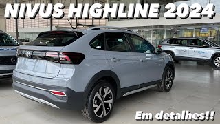 VW Nivus Highline 2024  Linha 2024 do Nivus em detalhes 4K [upl. by Ariela103]