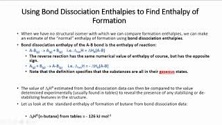 Use Enthalpy data2 CHEM1820Lecture 4 [upl. by Gnouhk]