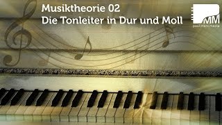 Musiktheorie 02 – Die Tonleiter in Dur und Moll [upl. by Hinze314]