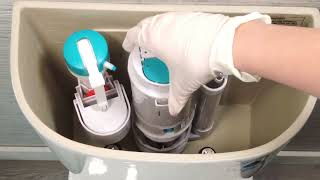 Caroma Maintenance How to Replace the outlet valve seal on a Caroma top button 2piece toilet [upl. by Sirraj]