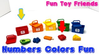 learn Numbers Shapes colors for Toddlers  Preschool Toddler Toy Learning Video [upl. by Winne]