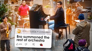 Bro summoned the rest of the orchestra flash mob at Indianapolis airport [upl. by Ellatsyrc608]