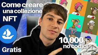 Come Creare una Collezione NFT 10000 Gratis e in Pochi Minuti [upl. by Ahel]