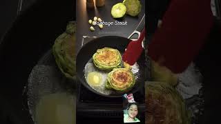 Cabbage steak recipe food cheese pan fry trending cooking foodpreparation ytshorts viral [upl. by Nnyleahs]