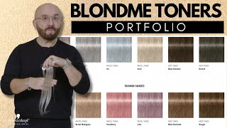 BLONDME TONERS 101 Swatches Shade Portfolio amp Best Uses  Schwarzkopf Professional [upl. by Galan]