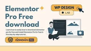 Elementor Pro Free download  WP Design Lab [upl. by Noreik]