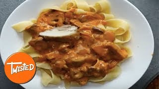 Crispy Chicken Stoganoff Pasta Recipe  Twisted [upl. by Higgs]