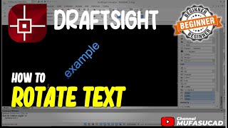 How To Rotate Text In Draftsight [upl. by Salchunas88]